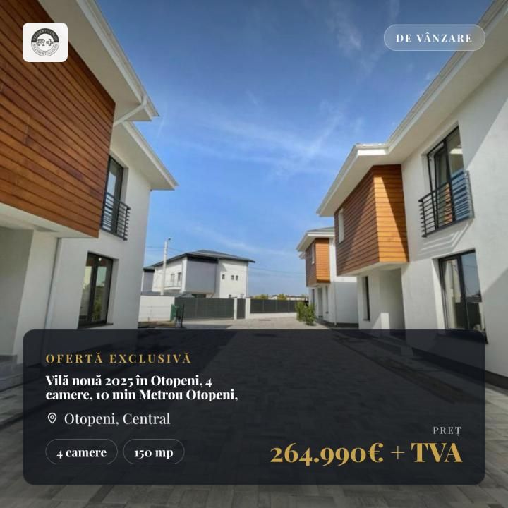 Casă cu 4 camere de vânzare în Central, Otopeni – fotografia 1 din 18